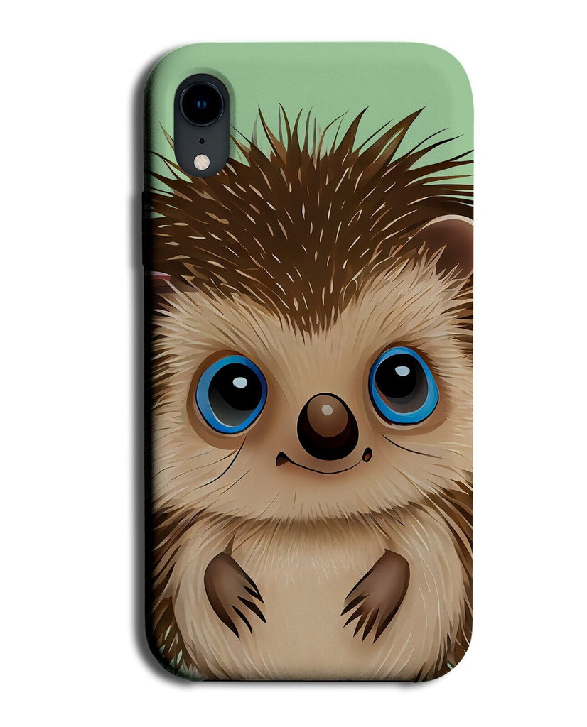 Cartoon Hedgehog Phone Case Cover Big Blue Eyes Eye Hedgehogs Kids Animal AF66