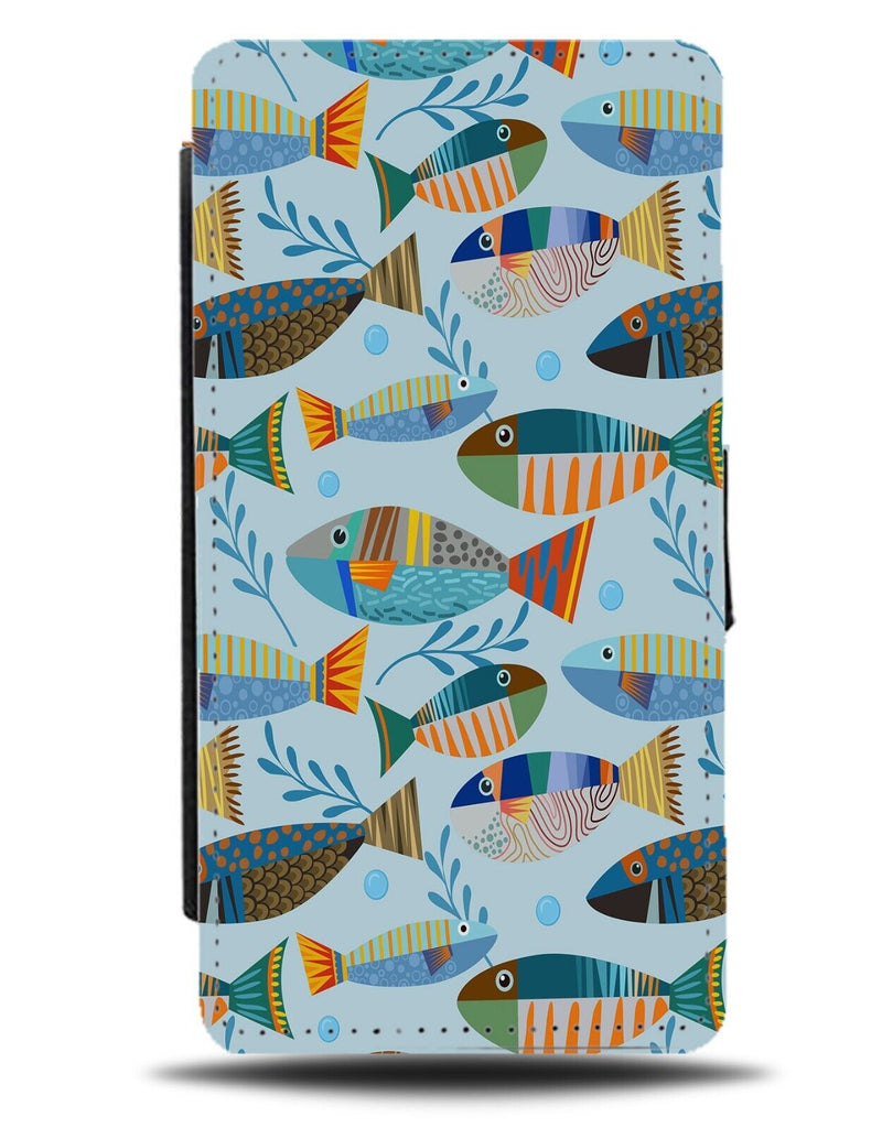 Colourful Tropical Fish Flip Wallet Case Fishes Tropics Collector Gift Tank AG33