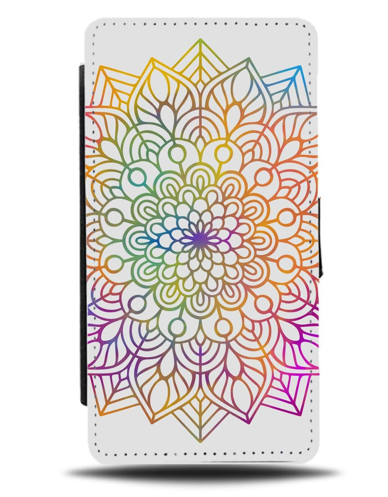 Rainbow Mandalas Flip Wallet Case Mandala Colourful Multicolour Indian AZ35