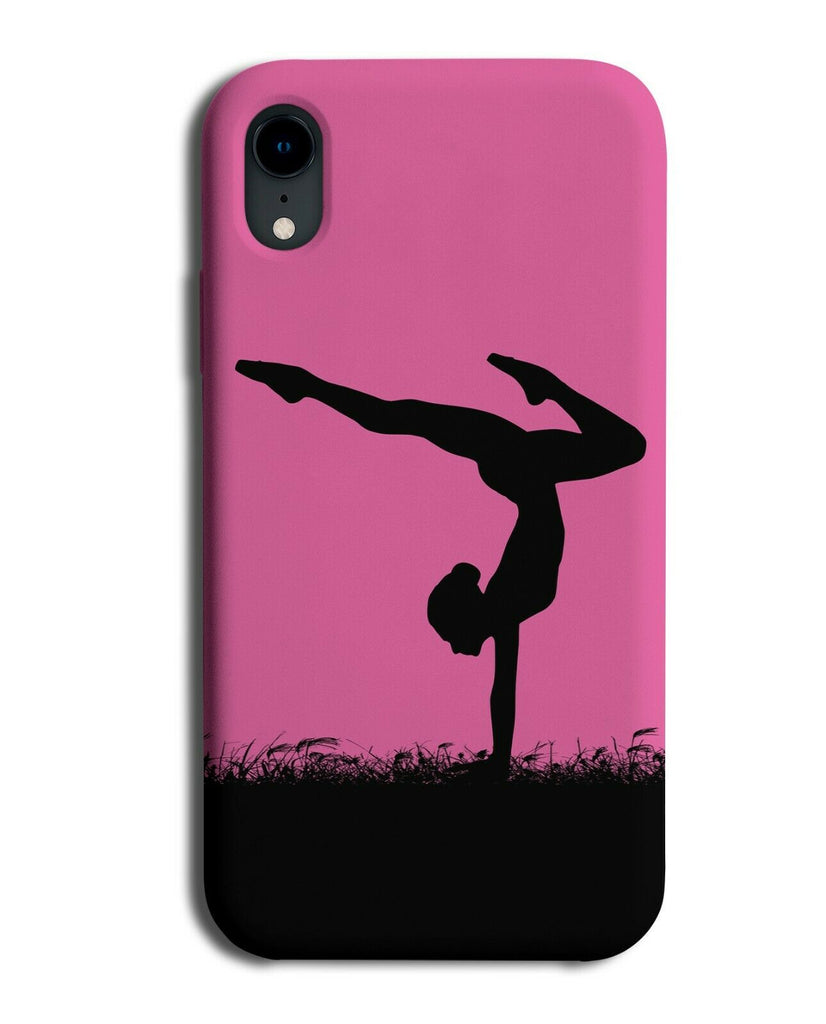 Gymnastics Phone Case Cover Gymnast Gymnasts Girls Womens Hot Pink Colour i613