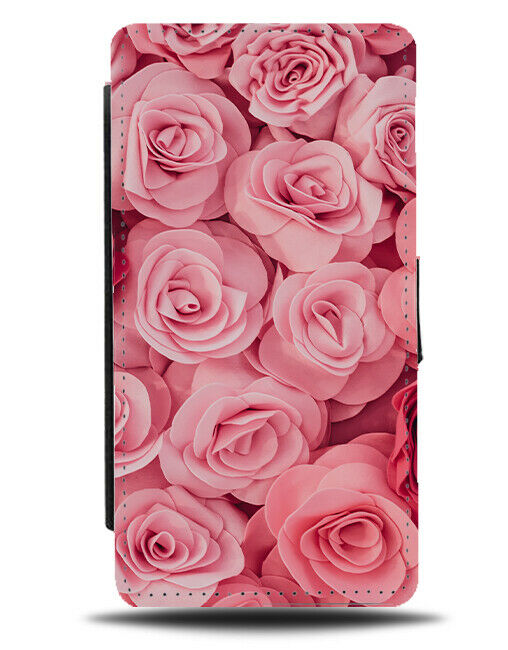 Light Pink Roses Flip Wallet Phone Case Flowers Photography Stylish Floral B802