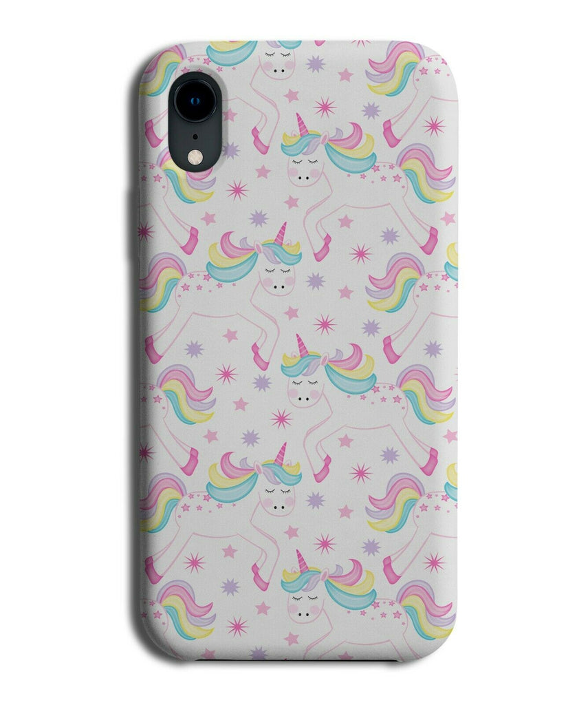 Girly Cartoon Unicorn Phone Case Cover Unicorns Rainbow Rainbows Colourful G261