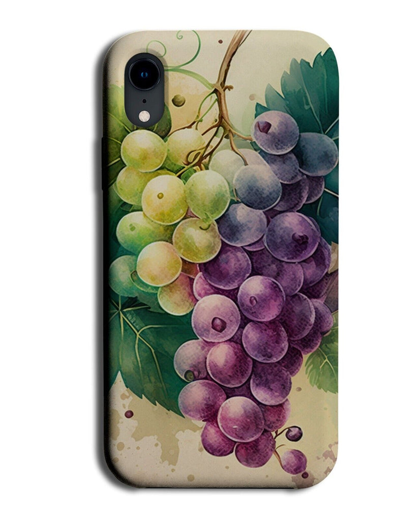 Grapes Photo Phone Case Cover Watercolour Fruit Bunch Of Grape Green Purple Q914
