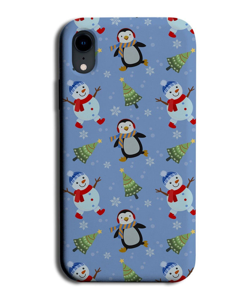 Christmas Style Phone Case Cover Penguins and Snowmen Snowman Snow Man Tree CC49