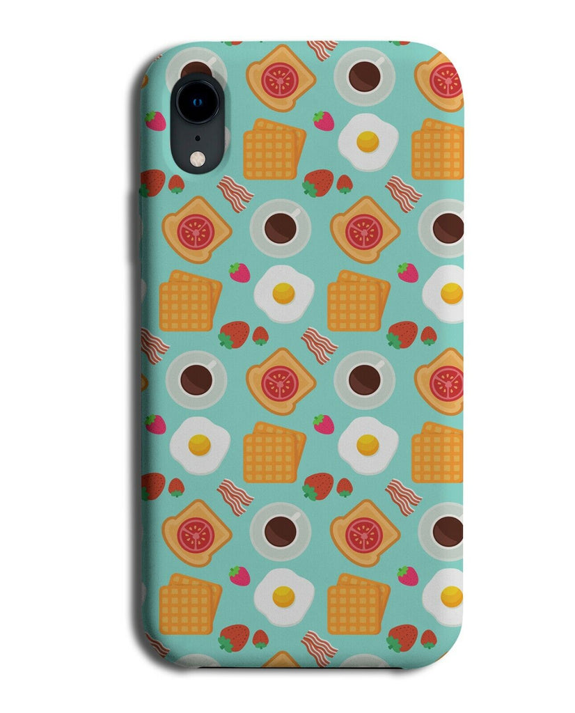 Breakfast Pattern Phone Case Cover Design Food Items Ingredients K860