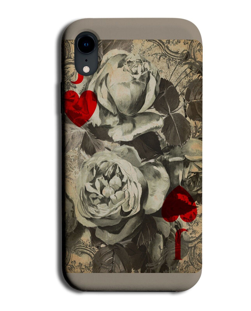Old Gothic Roses Playing Card Phone Case Cover Cards Pack Of Goth Style Red BC38