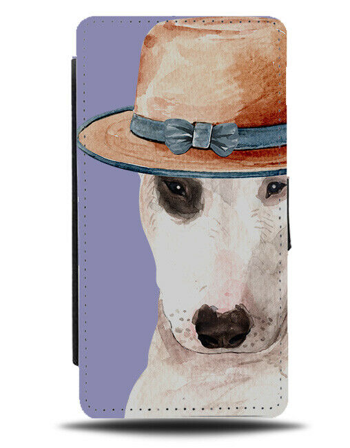 Bull Terrier Flip Wallet Phone Case Dog Dogs Fancy Dress Funny Gift Present K509