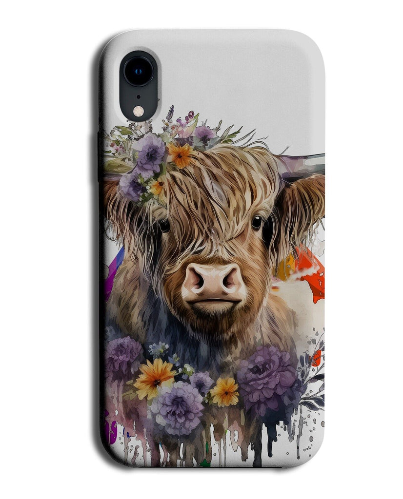 Highland Cow Phone Case Cover Cows Furry Head Cattle Bull Bull Scottish AT27