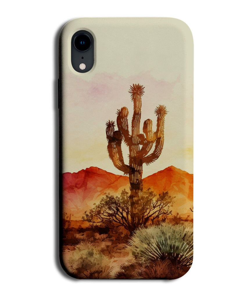 Cactus Painting Phone Case Cover Desert Cowboys American Dessert Outback P254F