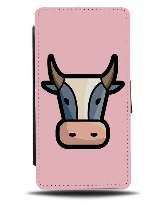Baby Pink Cow Face Symbol Phone Cover Case Logo Shape Cartoon Picture Kids J135