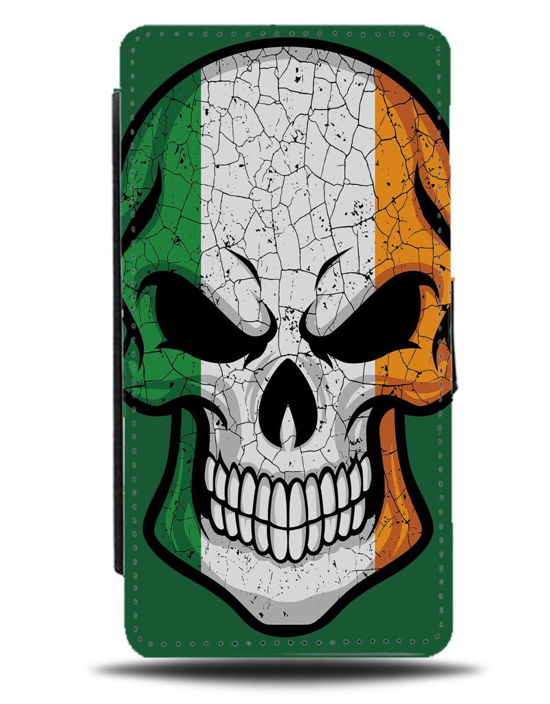 Irish Halloween Flip Wallet Case Ireland Colours Dublin North Southern Skul DD23