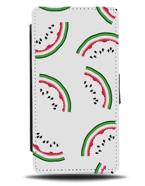 Fruit Painting Watermelon Flip Wallet Case Watermelons Stylish Retro E790