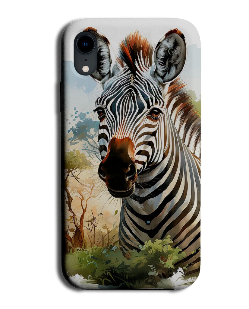 Wild Zebra In Africa Photograph Phone Case Cover Picture Photo Zebras Image BY53