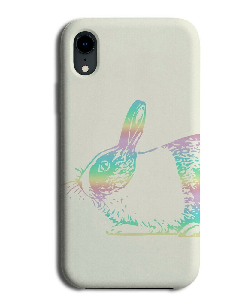 Colourful Rabbit Drawing Phone Case Cover Bunny Multicoloured Neon C149