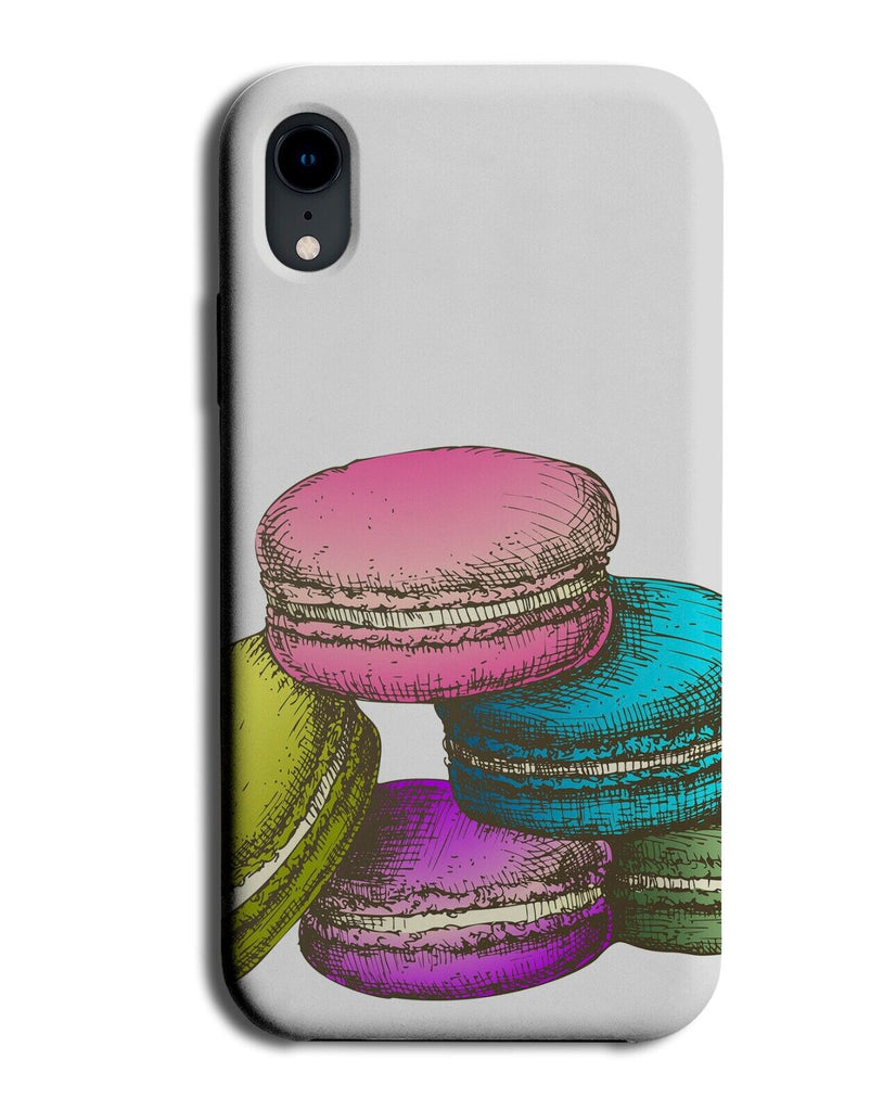 Colourful Cartoon Macaroon Phone Case Cover Macaroons Biscuit Rainbow BI96