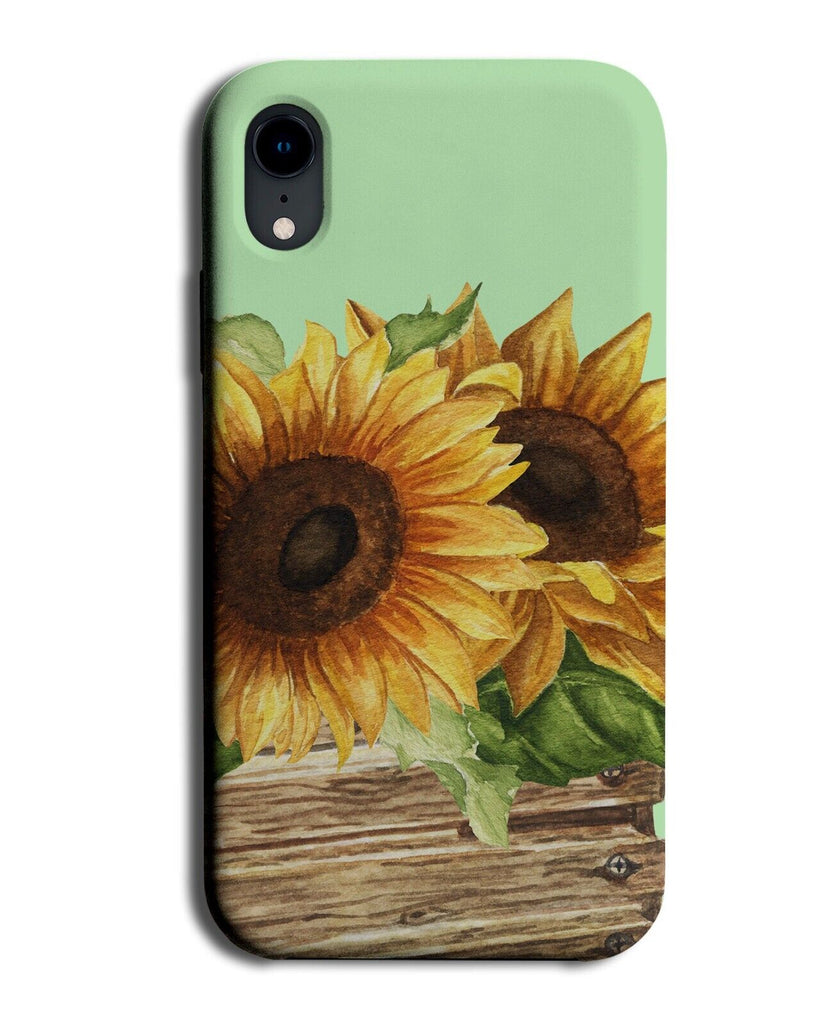 Watercolour Sunflower Painting Art Phone Case Cover Sunflowers Sun Flower Q918A