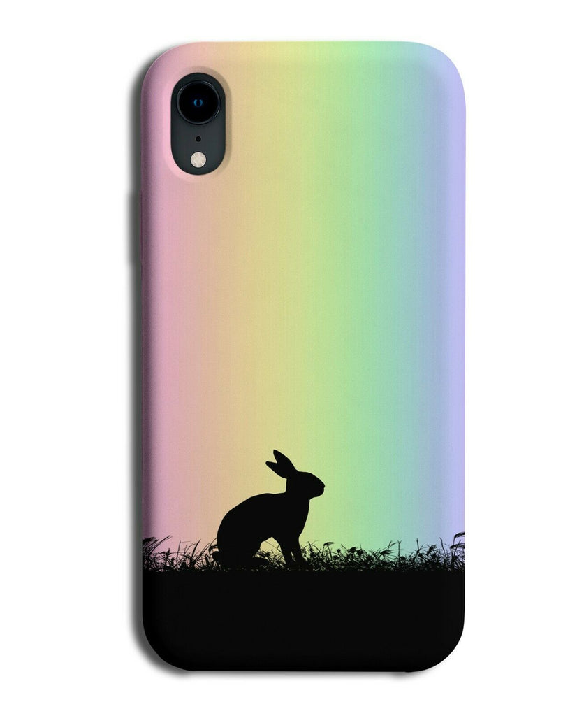 Rabbit Phone Case Cover Rabbits Bunny Bunnies Rainbow Colourful I098