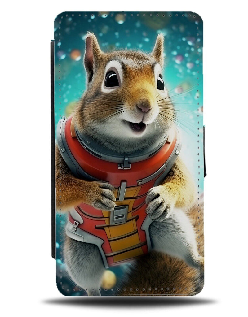 Squirrel Astronaught Flip Wallet Case Squirrels In Space Suit Funny Nvoelty CQ18