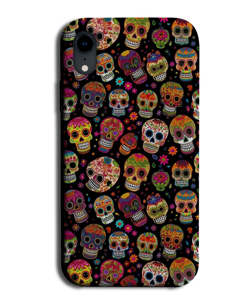 Day OF The Dead Style Skull Heads Phone Case Cover Faces Head Face Mexico CA24