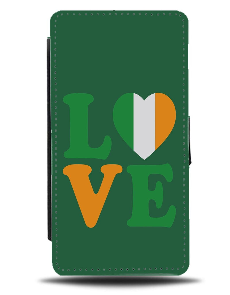 Love Ireland Flip Wallet Case Irish Flag Gift Present Novelty Tourist Heart DA87