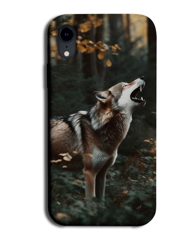 Howling Wolf Photograph Phone Case Cover Photo Roar Howl Roaring Wolves CR72