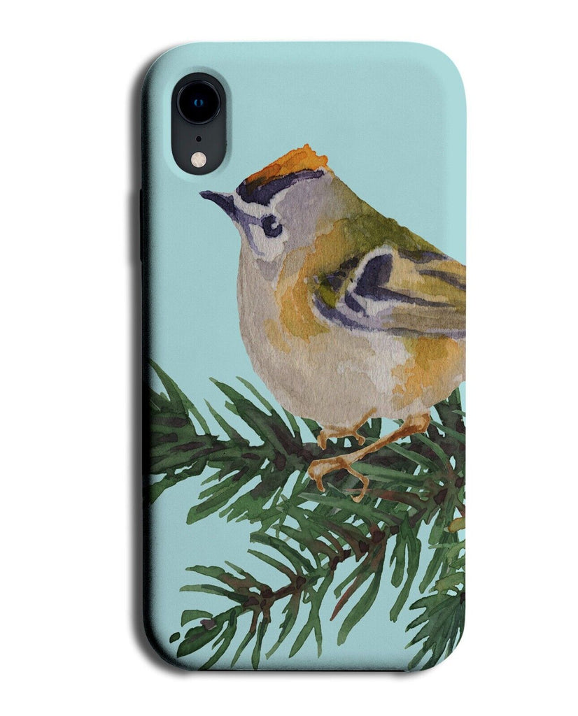 Gold Crest Bird Phone Case Cover Crested Fire Watercolour Birds Birdy Q701B