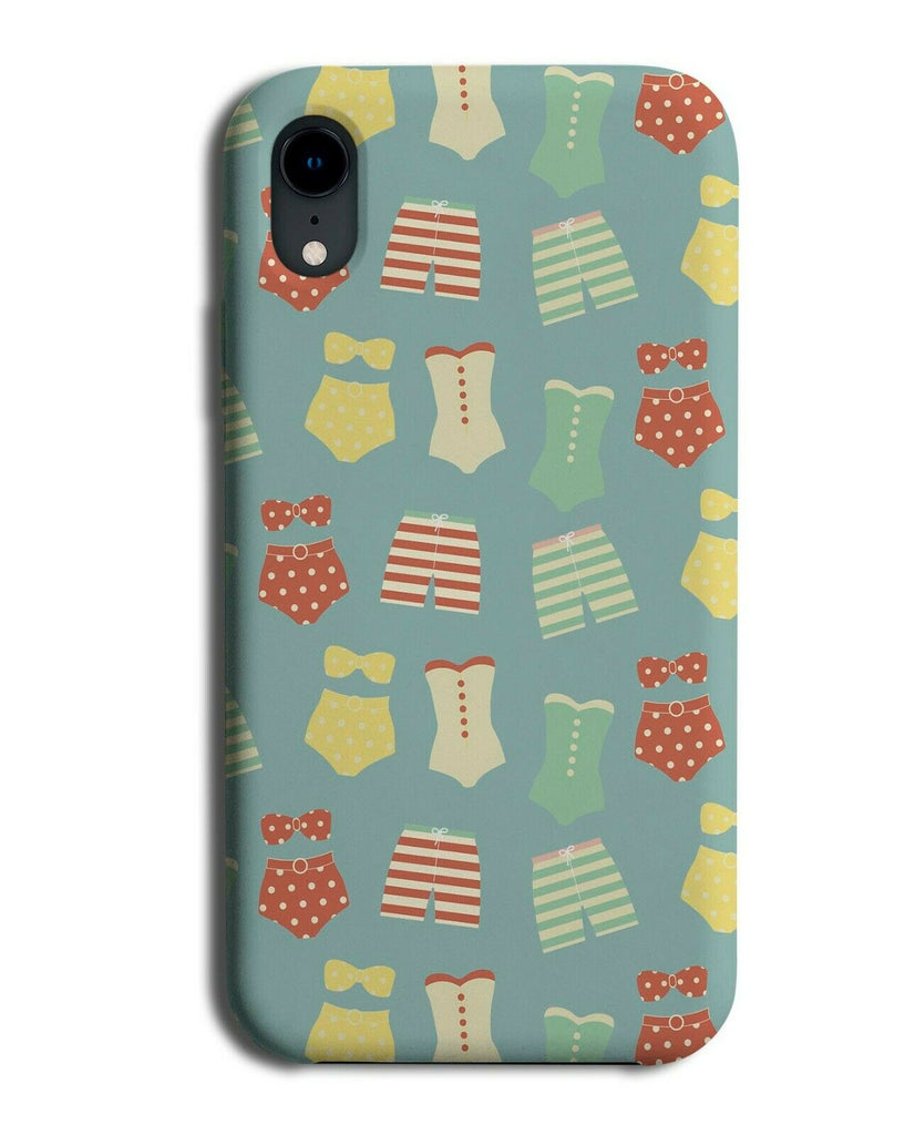 Retro Swimwear Phone Case Cover Swimming Swim Wear Beach Costumes F136