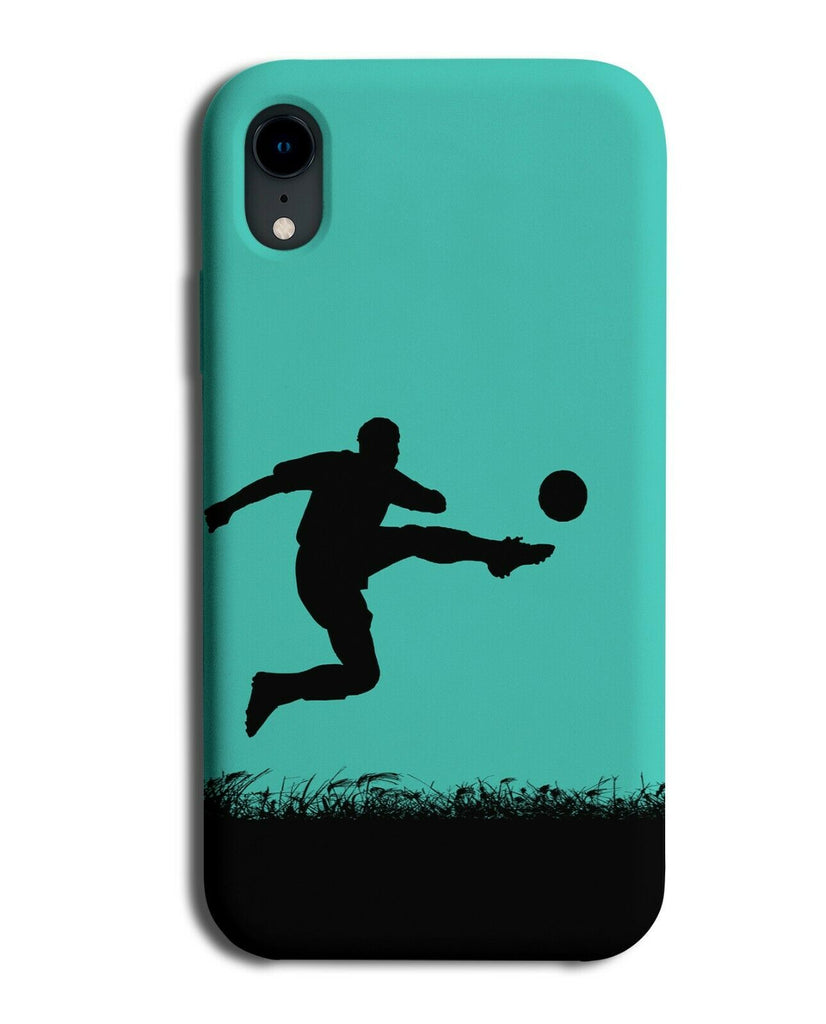 Football Phone Case Cover Footballs Ball Footballer Gift Turquoise Green i779