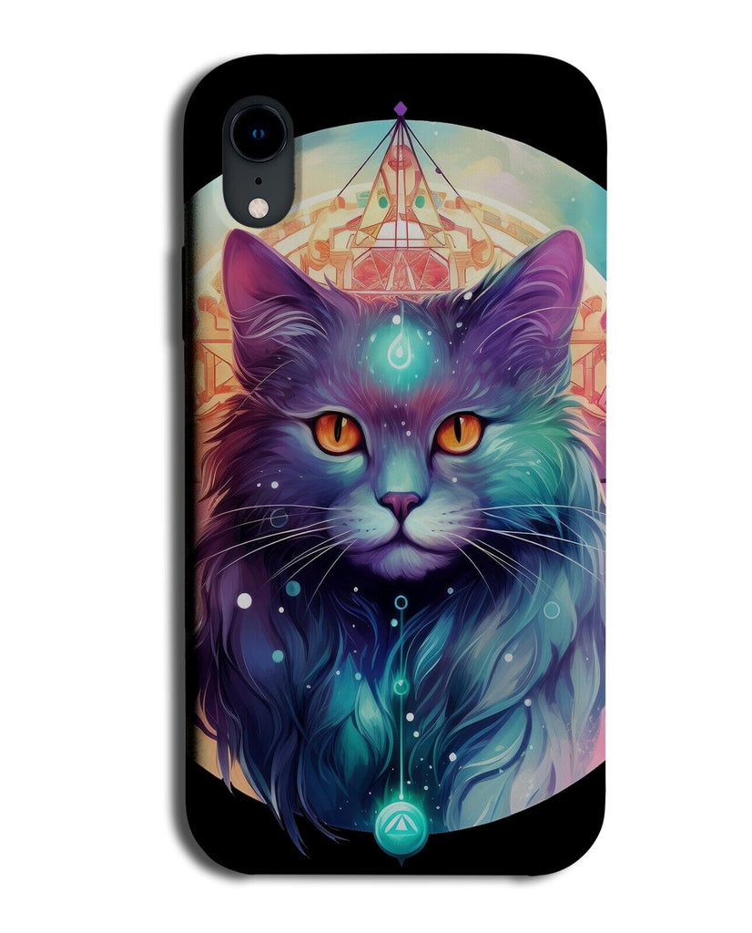 Magical Witch Cat Phone Case Cover Magic Witches Blue Neon Fairy Fantasy CG96