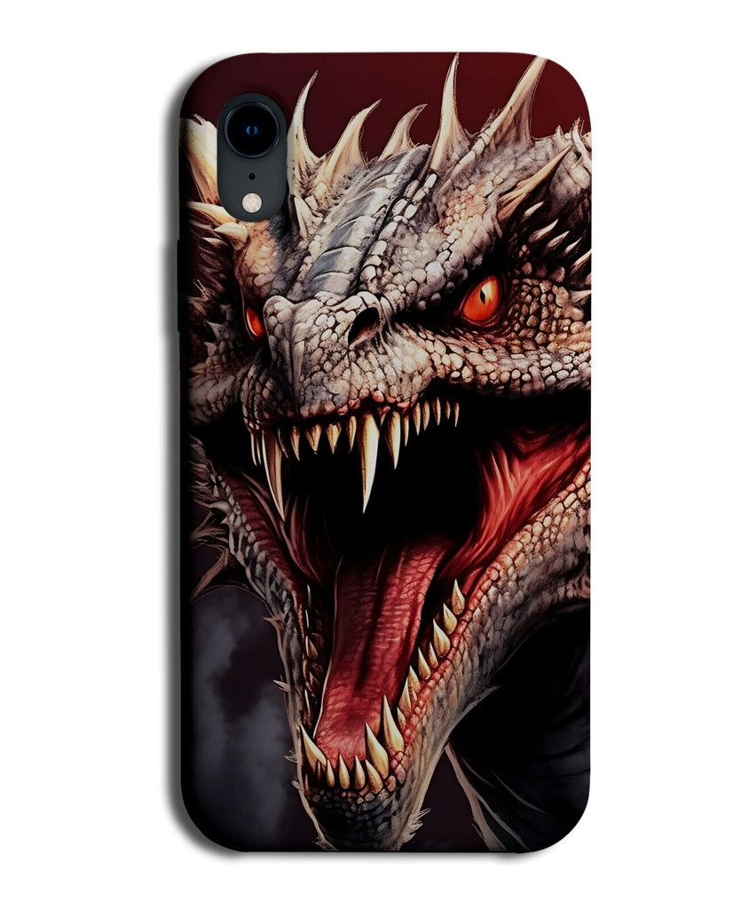 Scary Dragon Phone Case Cover Face Teeth Dragons Head Medieval Style Boys DH26