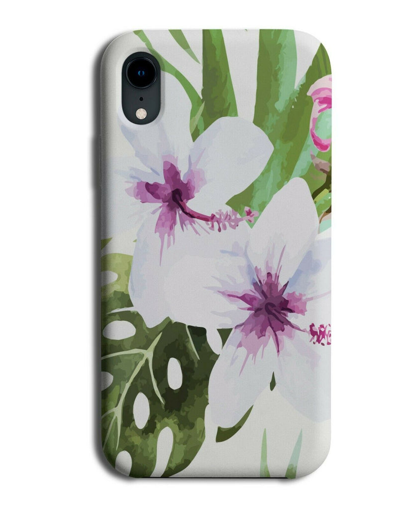 White Orchid Painting Phone Case Cover Orchid Flowers Flower Floral Picture G953