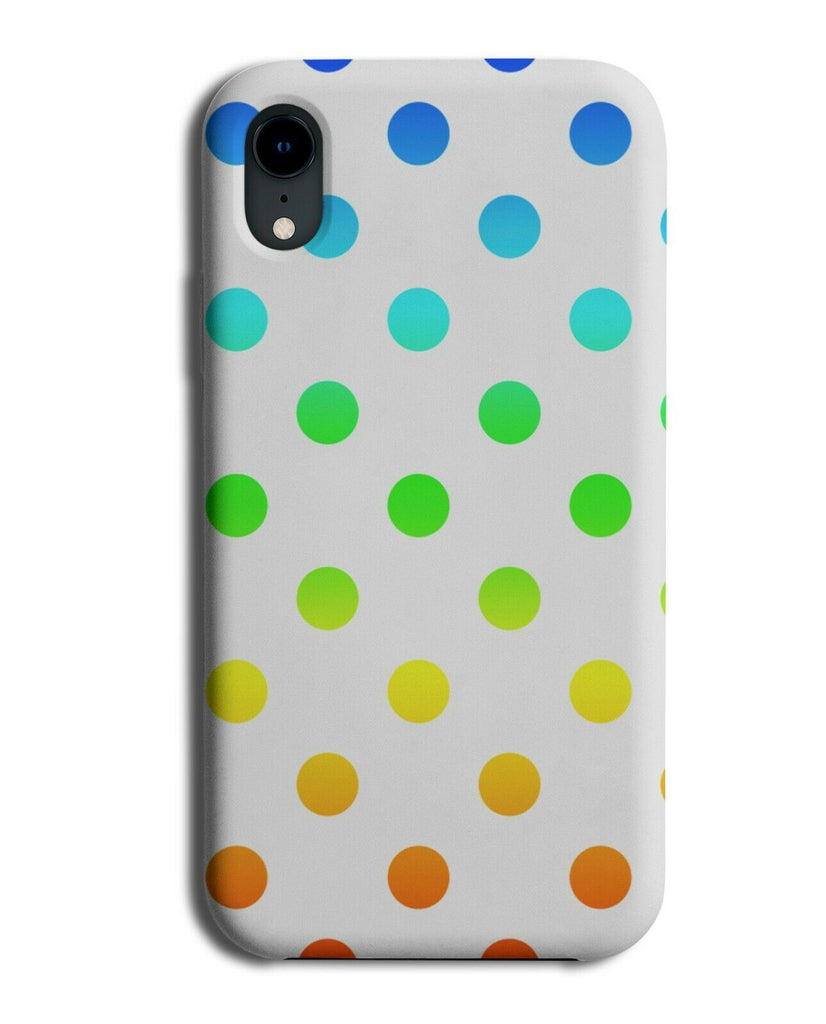 White and Multicoloured Polka Dot Pattern Phone Case Cover Multicolour Kids i580