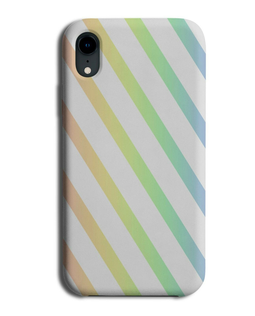 White and Rainbow Stripes On Phone Case Cover Stripes Pattern Colourful i809
