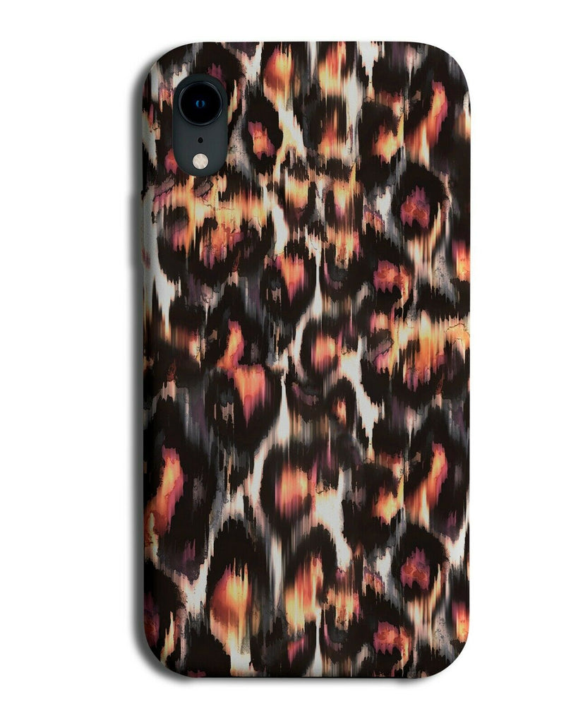 Vintage Old Fashion Leopard Print Look Phone Case Cover Style Orange Themed G142