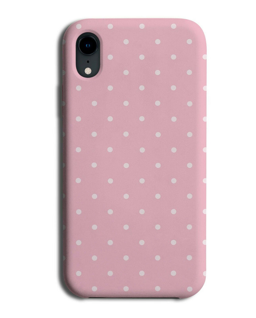 Baby Pink Polka Dotted Phone Case Cover Dots Coloured Dotty Spots E848