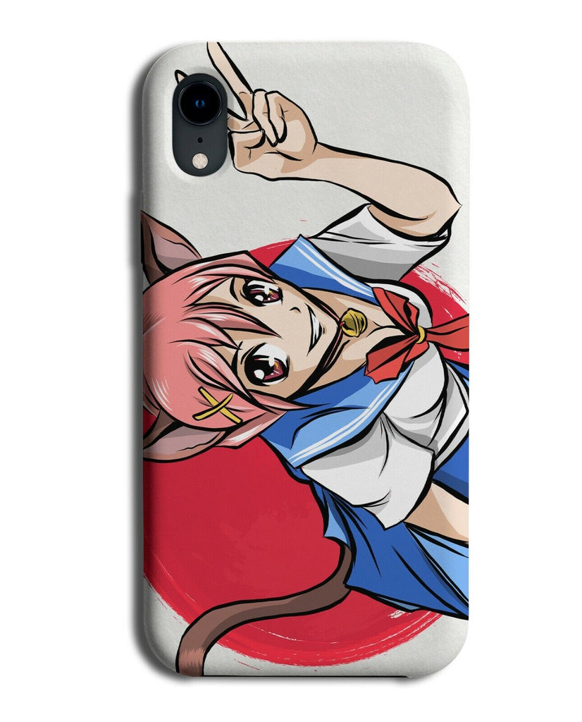 Anime Cat Girl Cosplay Cartoon Phone Case Cover Asian Japanese Kitten Ears E652