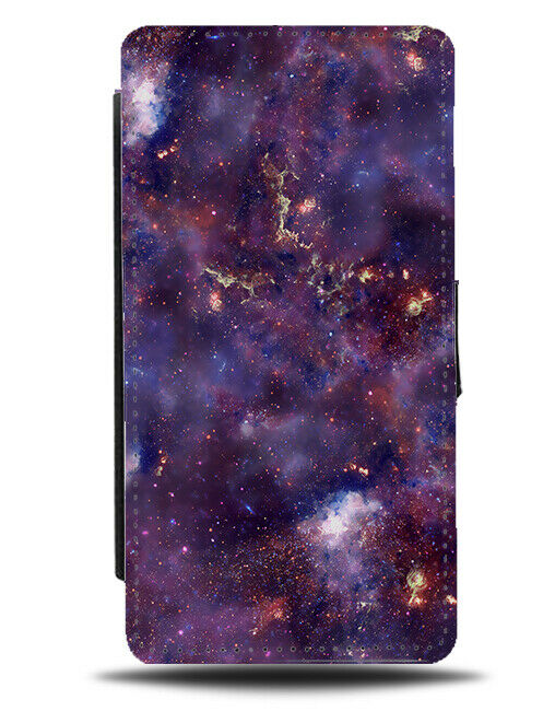 Purple Cosmos Flip Wallet Case The Cosmo Galaxy Star Galactic Intergalactic G356