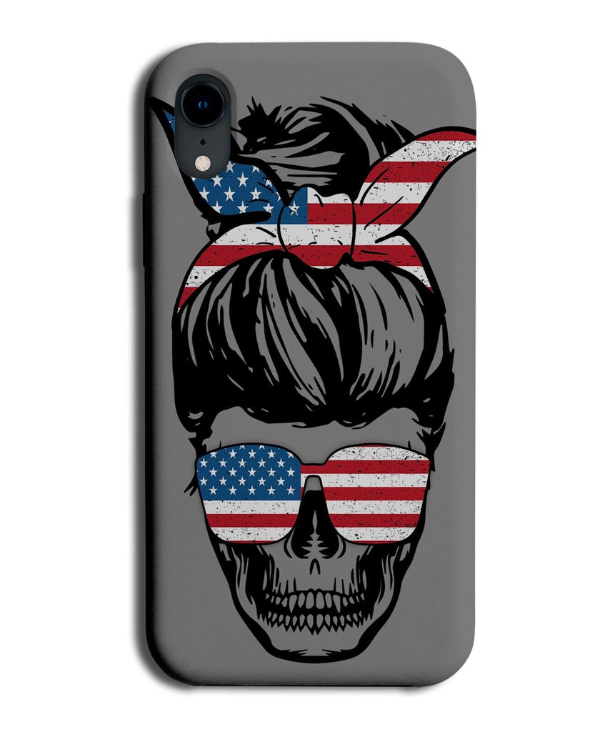 Gothic Housewife In American Flag Bandana Phone Case Cover Retro 50s USA CX10