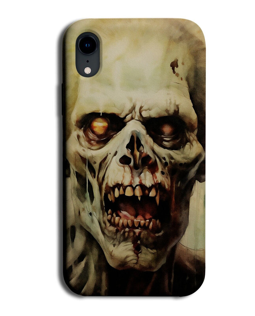 Zombie Face Phone Case Cover Zombies Head Horror Film Style Halloween Teeth DH07