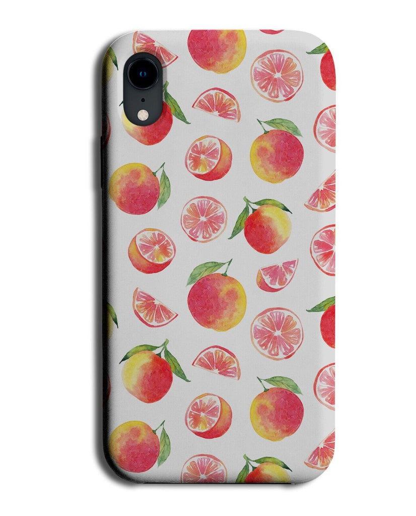 Falling Grapefruit Pattern Phone Case Cover Grape Fruit Grapefruits Orange Q717A