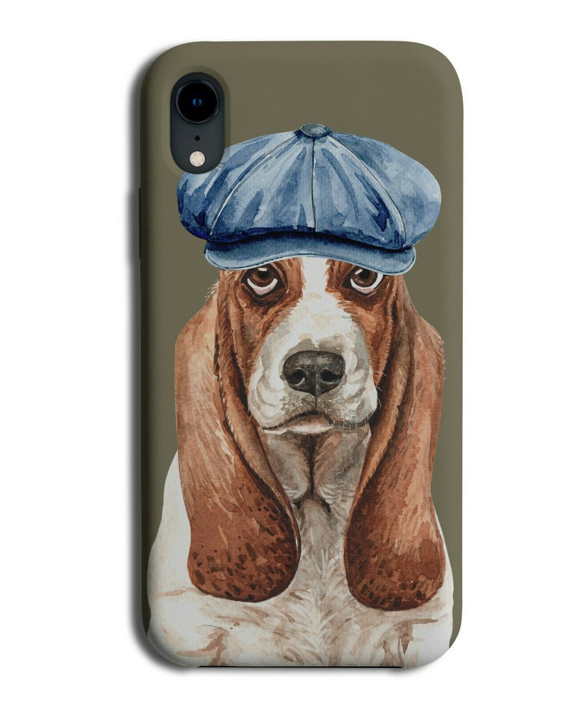Basset Hound Phone Case Cover Dog Dogs Cockney Hat Funny Flat Cap K491