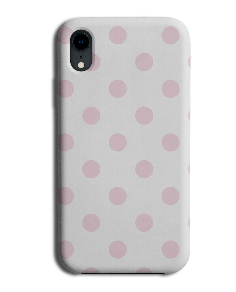 White and Baby Pink Spots Phone Case Cover Spotted Dots Spotty Print i513