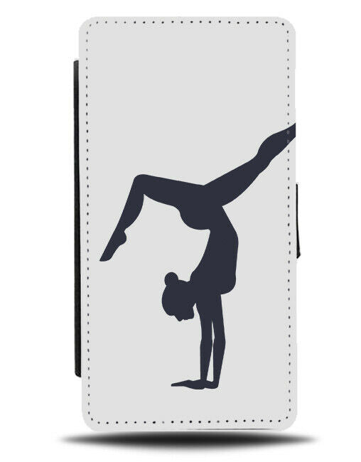 Gymnast Handstand Shape Flip Wallet Case Gymnastics Hand Stand Picture G769