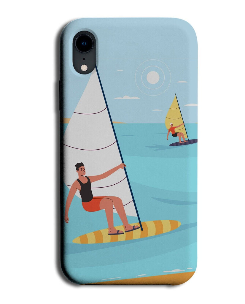 Cartoon Windsurfing Phone Case Cover Wind Surfing Windsurfer Surfer Water BV80