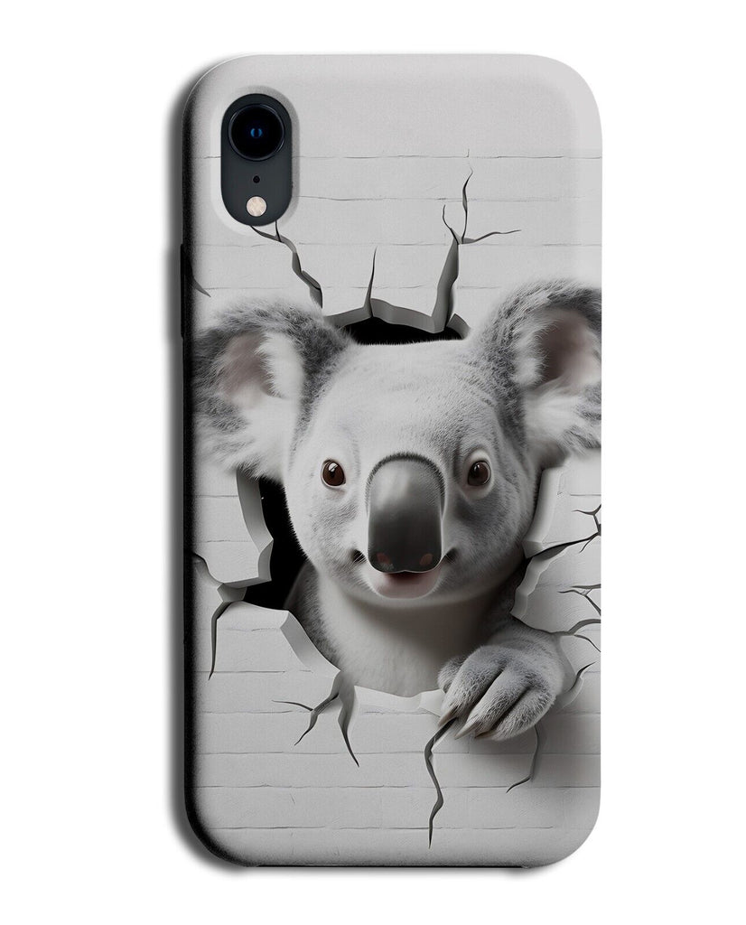 Funny Koala Bear Breaking Through Phone Case Cover Koalas 3D Effect Print CV81