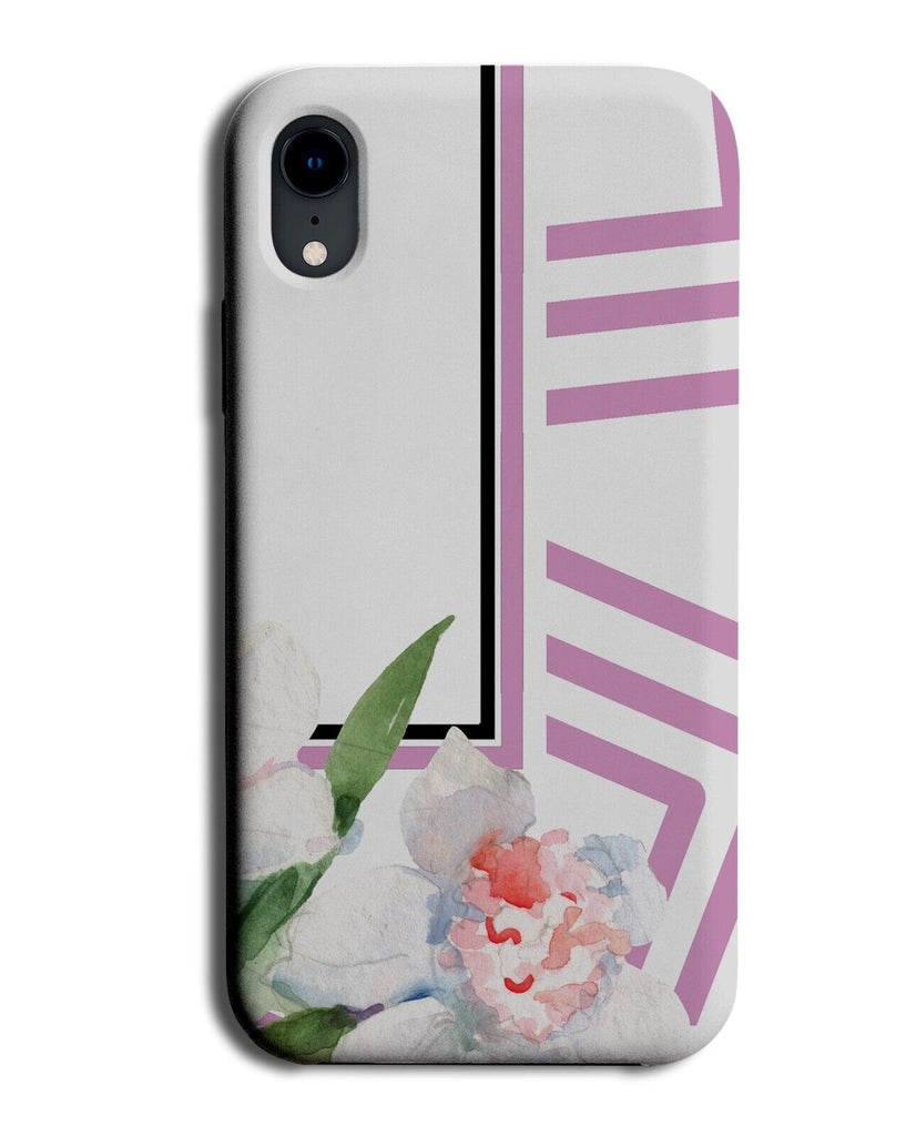Classic Floral Phone Case Cover Flowers Purple Violet Lilac Lines Coloured BS49