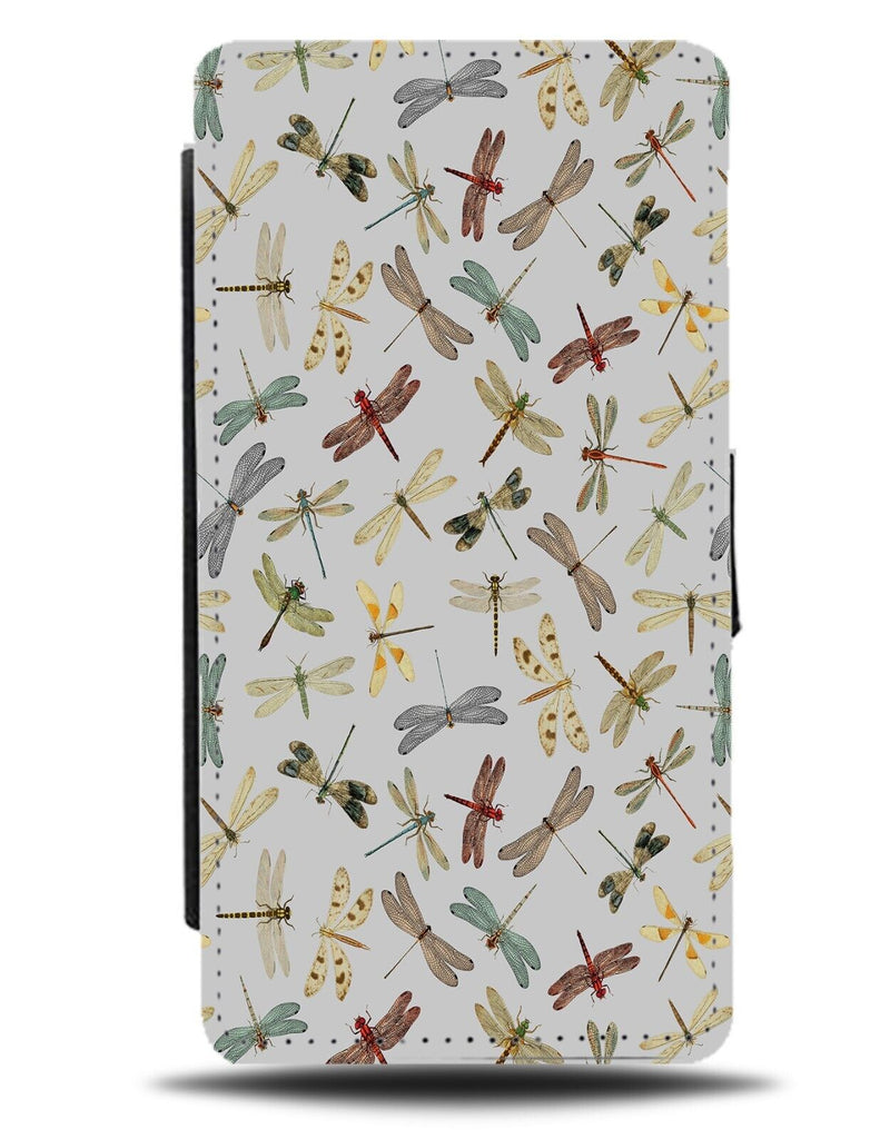 Flying Insects Flip Wallet Case Dragonfly Flies Dragonflies Bugs Mosquitos CX48