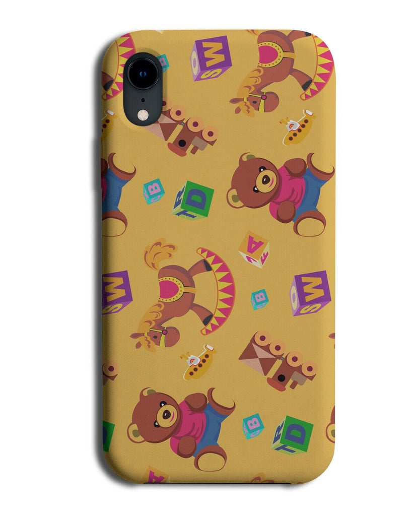 Childrens Vintage Toys Pattern Phone Case Cover Retro Kids Toy Pattern K796