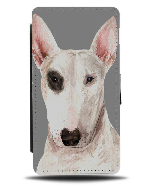 Bull Terrier Flip Wallet Phone Case Dog Dogs Pet Oil Painting Art Artwork K496