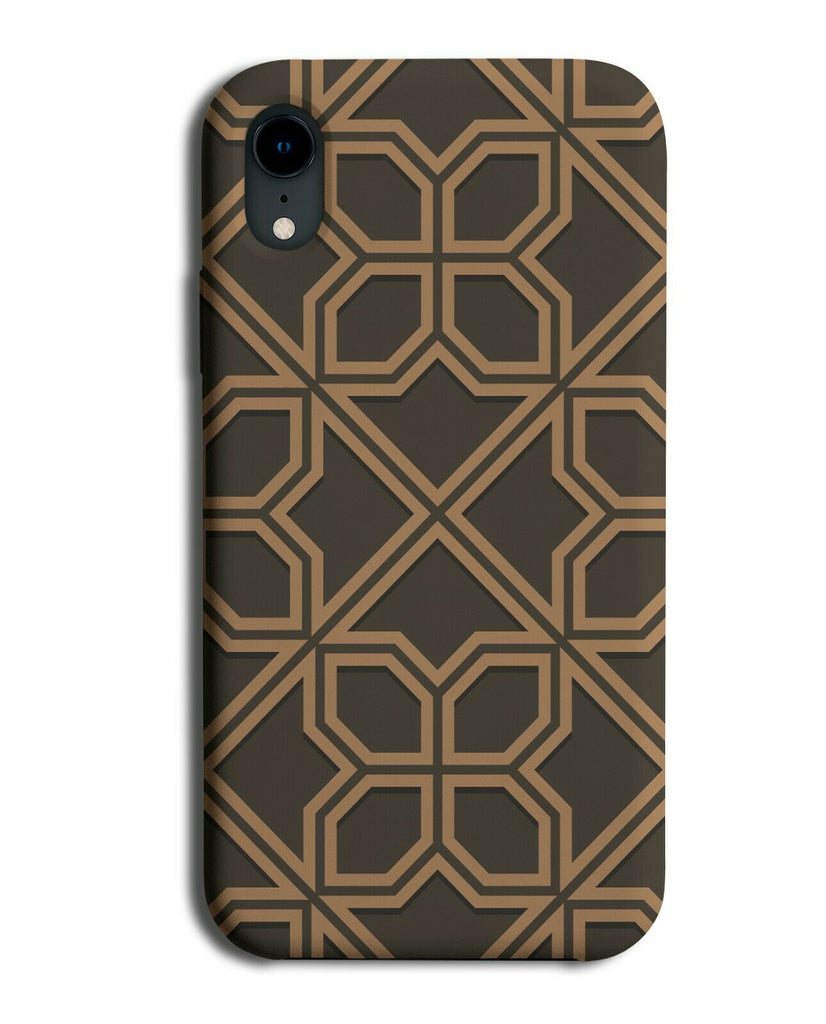 Light Brown Abstract Shapes Phone Case Cover Colours Coloured H538